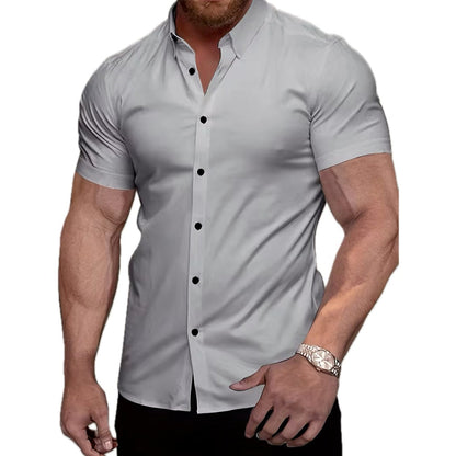 Dorian Cole Lapel Shirt - Grey - view 1