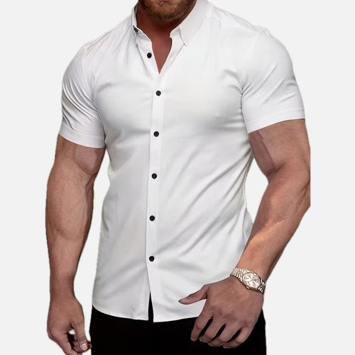 Dorian Cole Lapel Shirt - White - view 1
