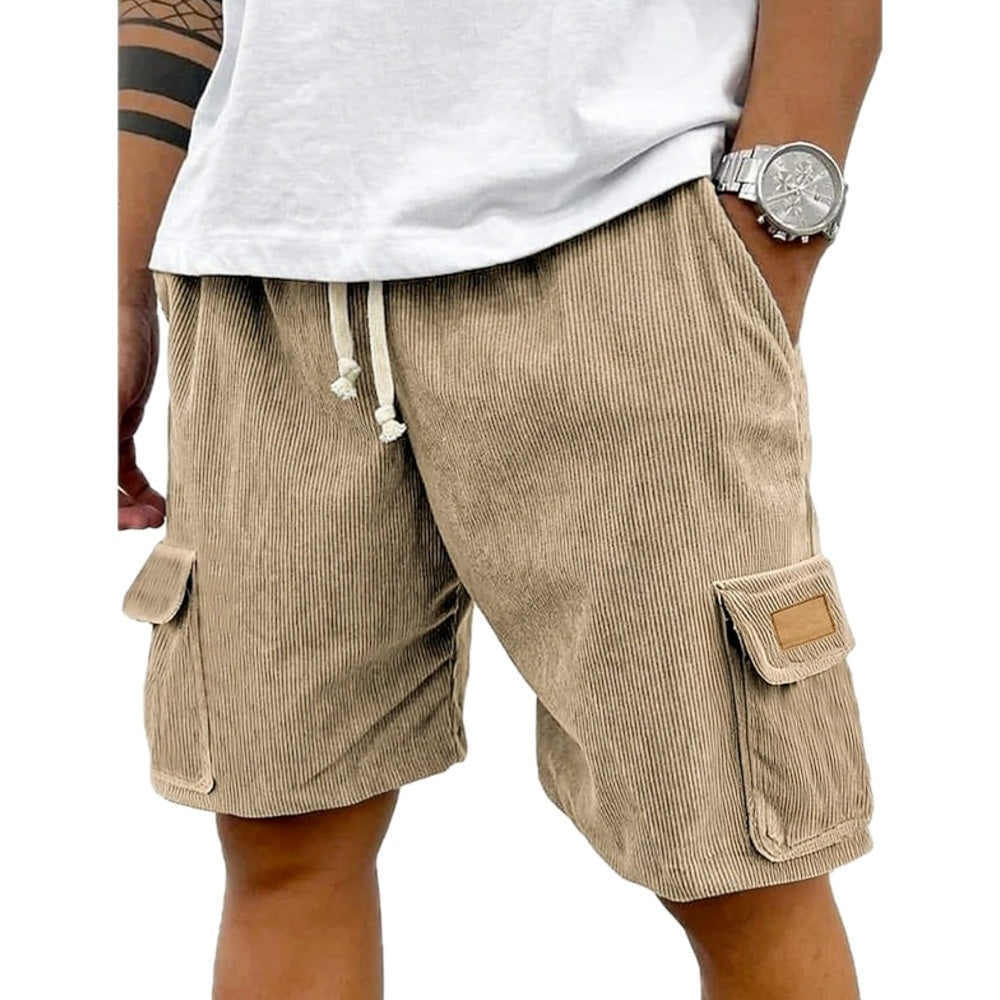 Dorian Cross Cargo Shorts - Khaki - view 1