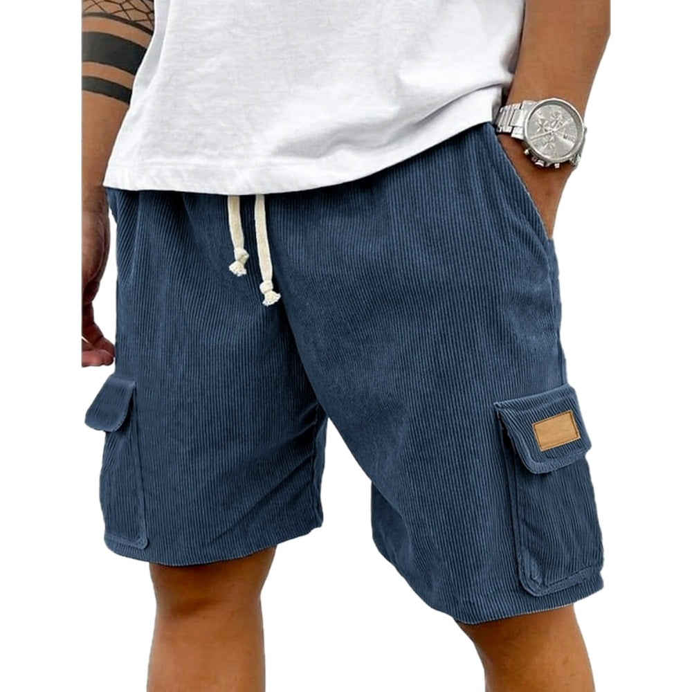 Dorian Cross Cargo Shorts - Navy - view 1