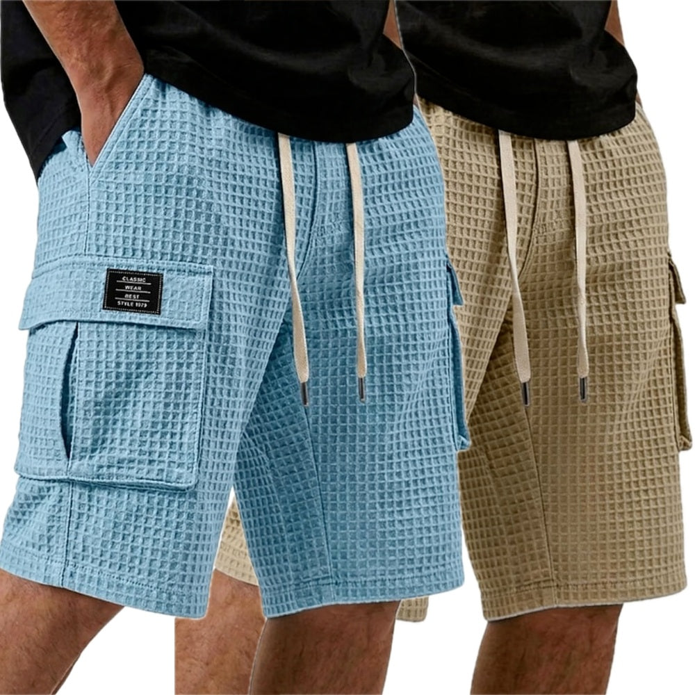 Dorian Pike Utility Shorts - Blue - view 2