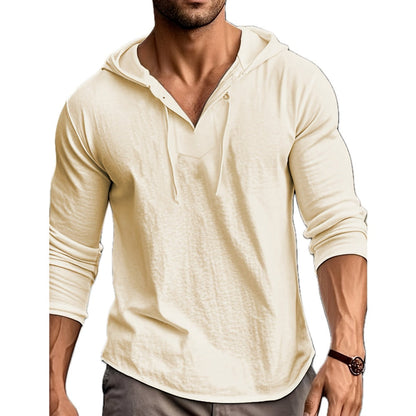 Dorian Vale Pullover Hoodie - Khaki - view 1