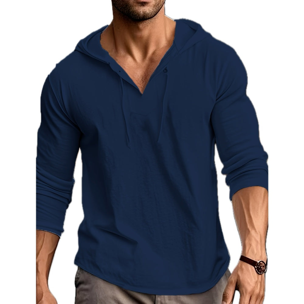 Dorian Vale Pullover Hoodie - Navy - view 1