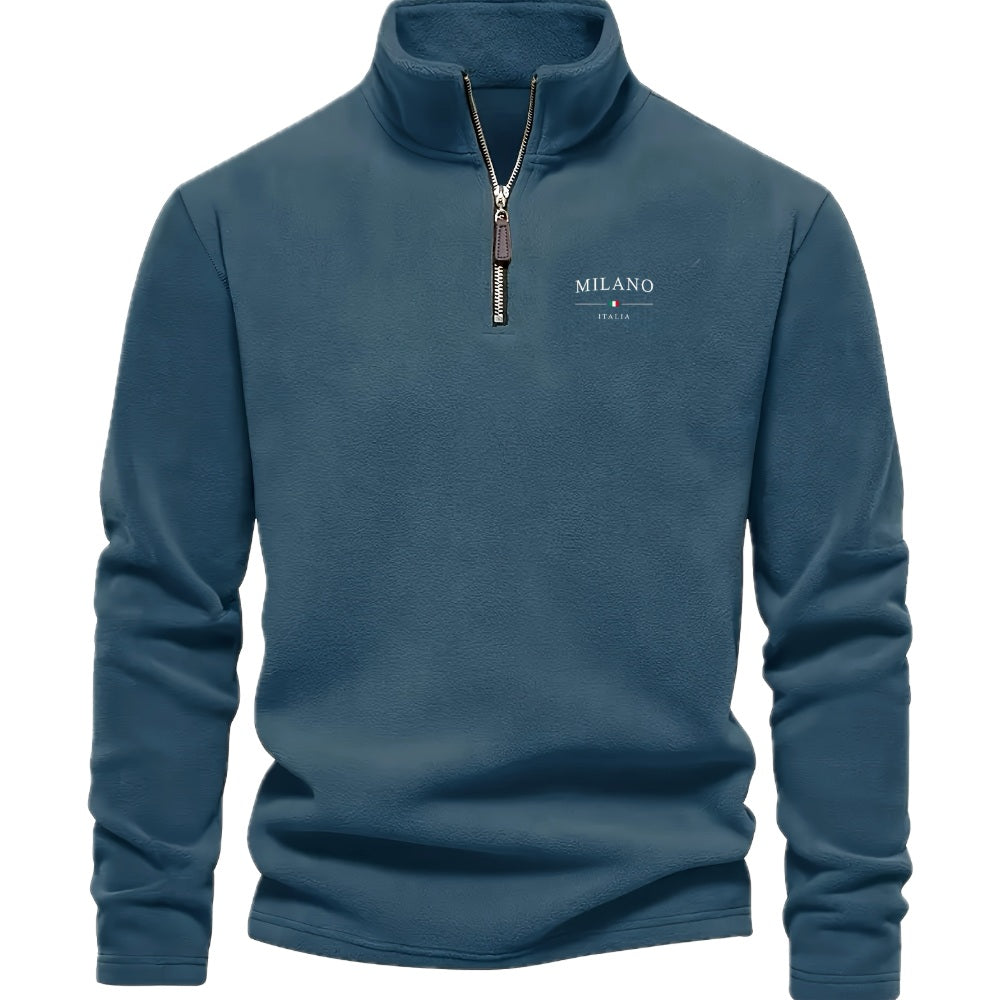 Dorian Vale Quarter-Zip Jacket - Blue - view 1