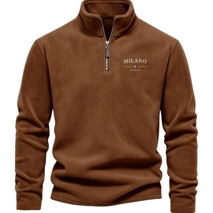 Dorian Vale Quarter-Zip Jacket - Brown - view 1