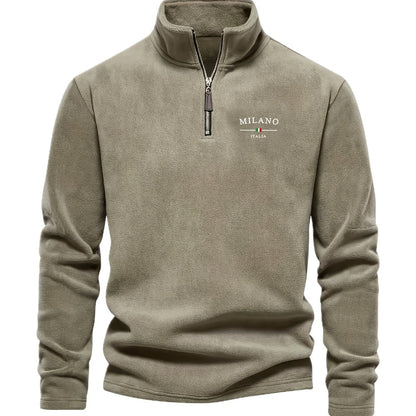 Dorian Vale Quarter-Zip Jacket - Khaki - view 1