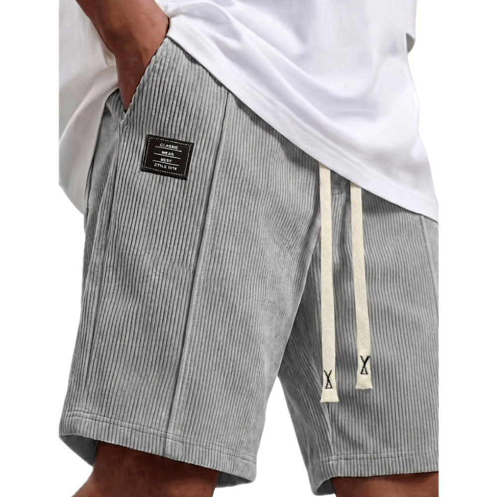 Dylan Mercer Lace-Up Shorts - Grey - view 1