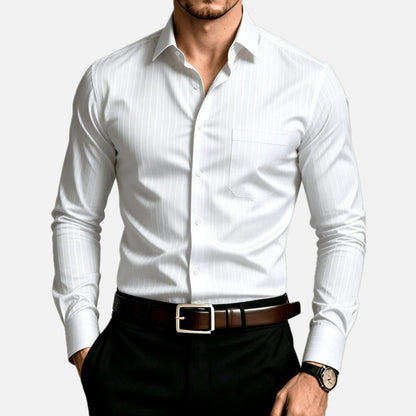 Eamon Clarke Striped Shirt - White - view 1