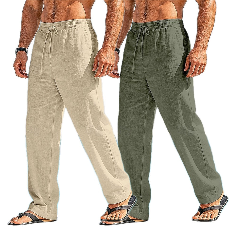 Eamon Reid Straight-Leg Pants - Khaki - view 2