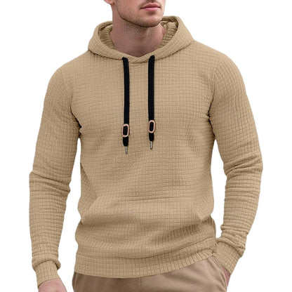 Eamon Vale Textured Hoodie - Khaki - view 1