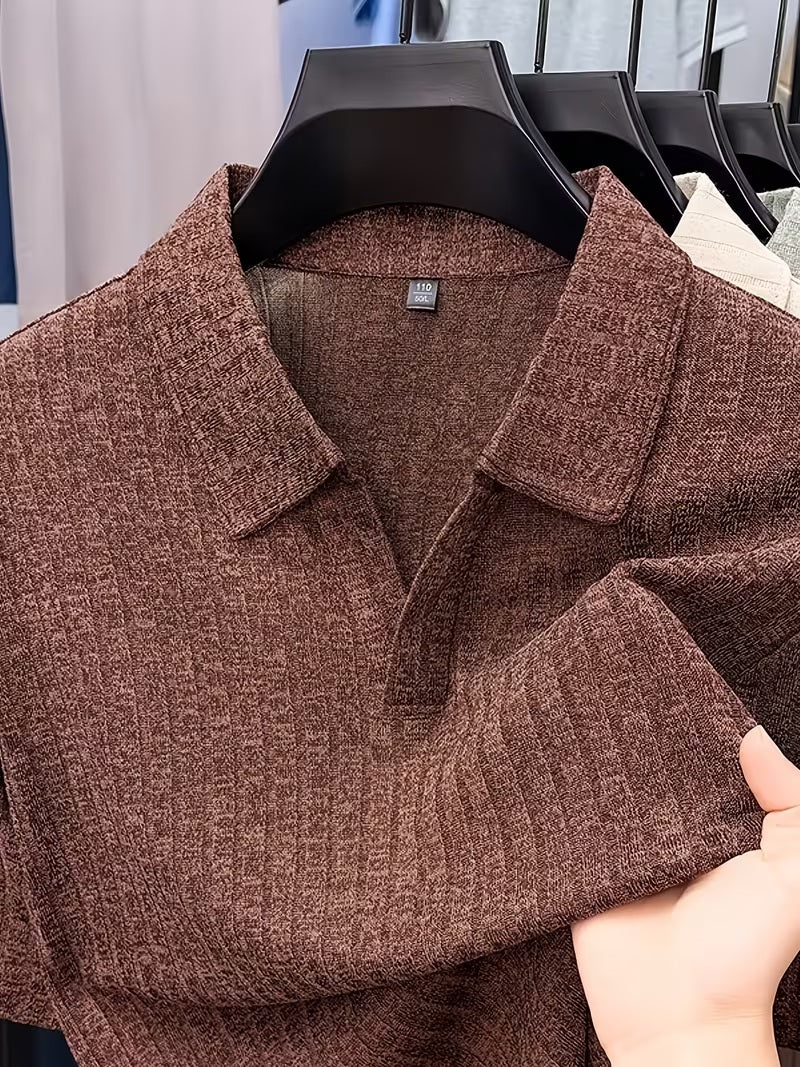 Edwin Rafael Polo Shirt - Brown - view 1