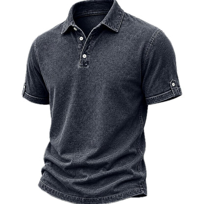 Elias Brooks Acid-Wash Polo - Black - view 1