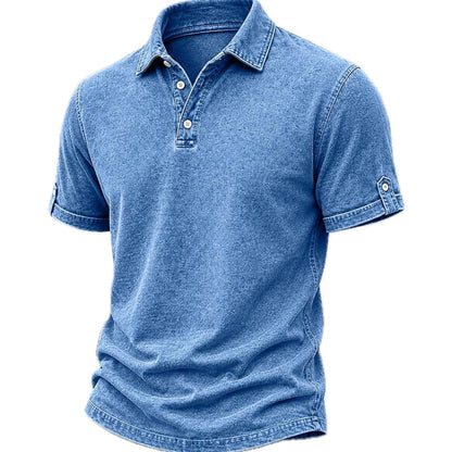 Elias Brooks Acid-Wash Polo - Blue - view 1