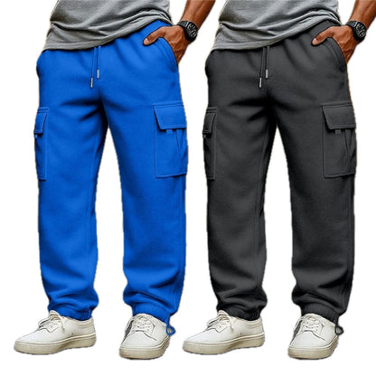 Elias Mercer Cargo Joggers - Blue - view 2