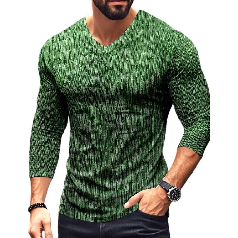 Elias Monroe V-Neck T-Shirt - Green - view 1
