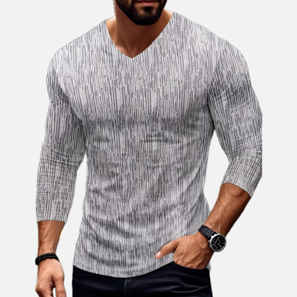 Elias Monroe V-Neck T-Shirt - White - view 1
