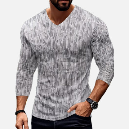 Elias Monroe V-Neck T-Shirt - White - view 1