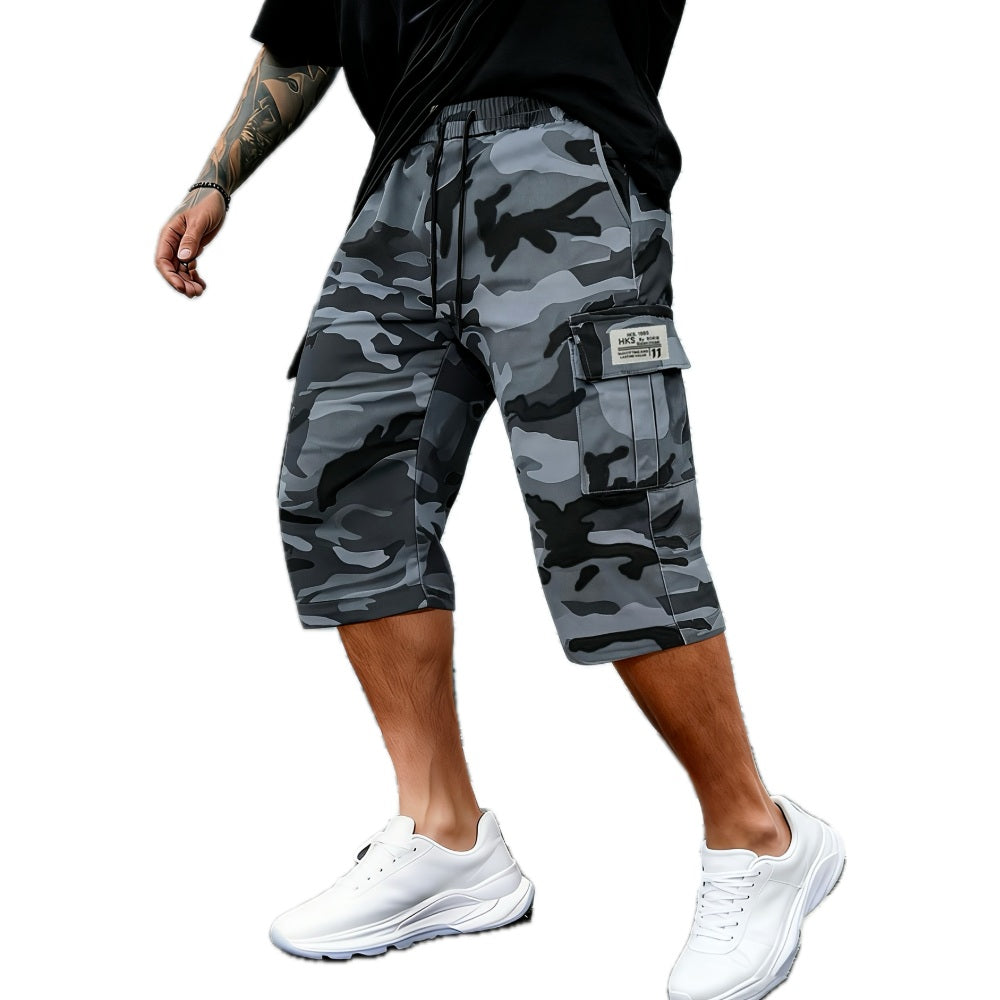 Elias Reed Camouflage Shorts - Grey - view 1