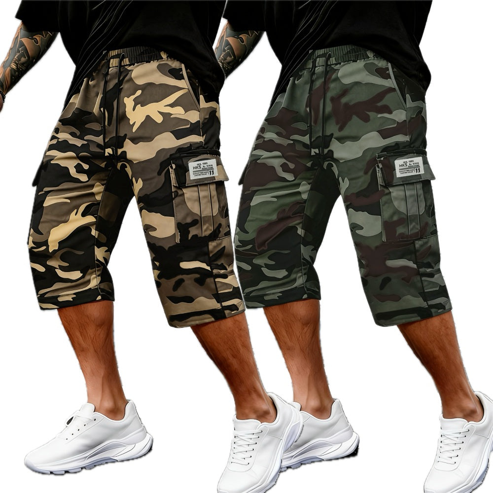 Elias Reed Camouflage Shorts - Grey - view 2