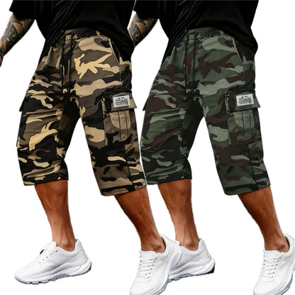 Elias Reed Camouflage Shorts - Grey - view 2