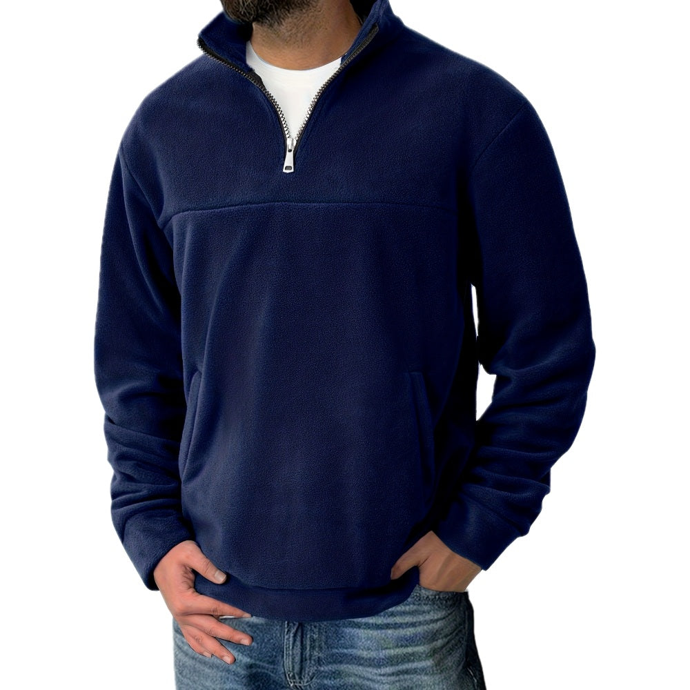 Elias Vaughn Half-Zip Sweater - Navy - view 1