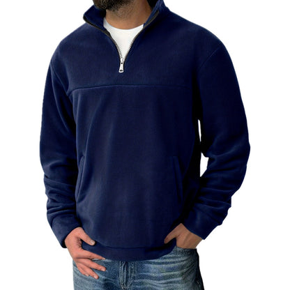 Elias Vaughn Half-Zip Sweater - Navy - view 1