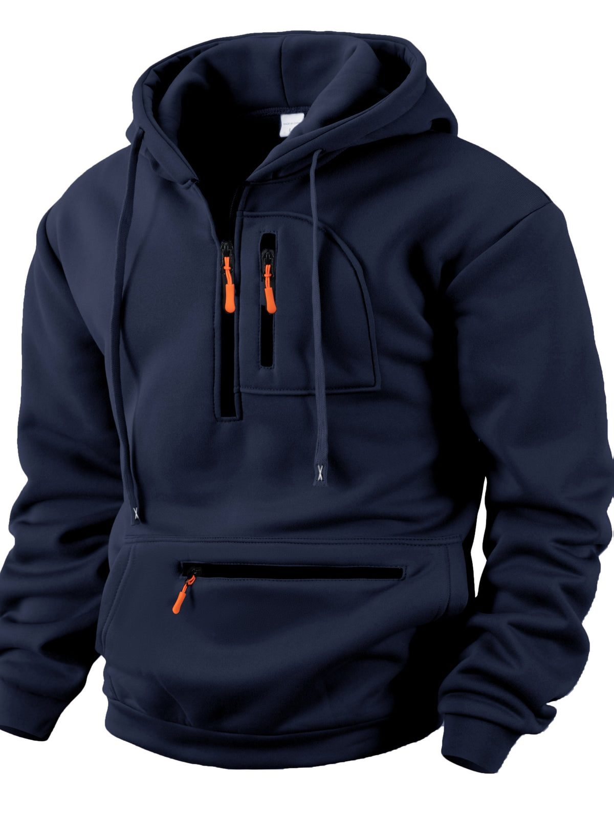 Elio Raymond Mark Hoodie - Navy - view 1