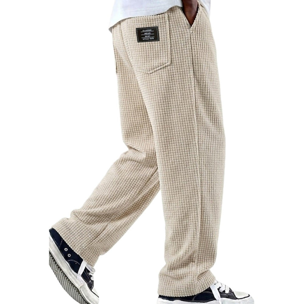 Elliot Vance Waffle Pants - Khaki - view 1