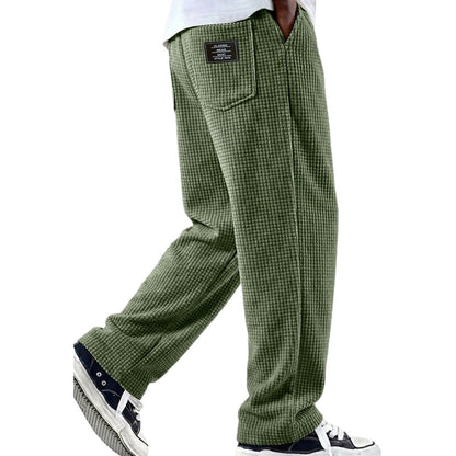Elliot Vance Waffle Pants - Olive - view 1
