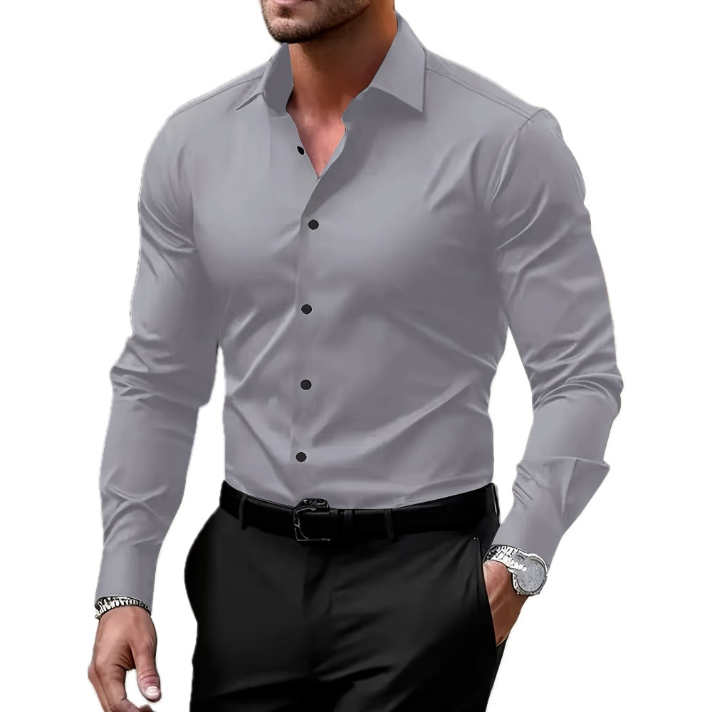 Elliot Wade Long-Sleeve Shirt - Grey - view 1