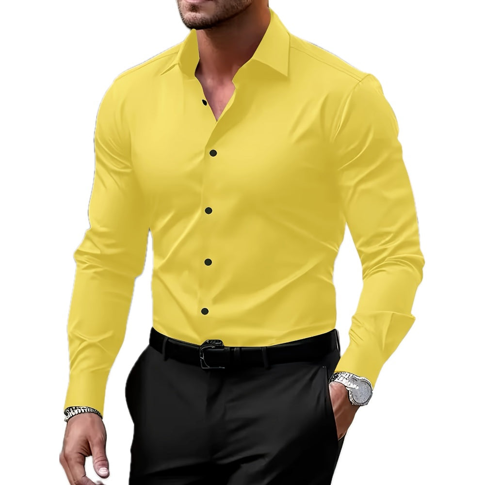 Elliot Wade Long-Sleeve Shirt - Yellow - view 1