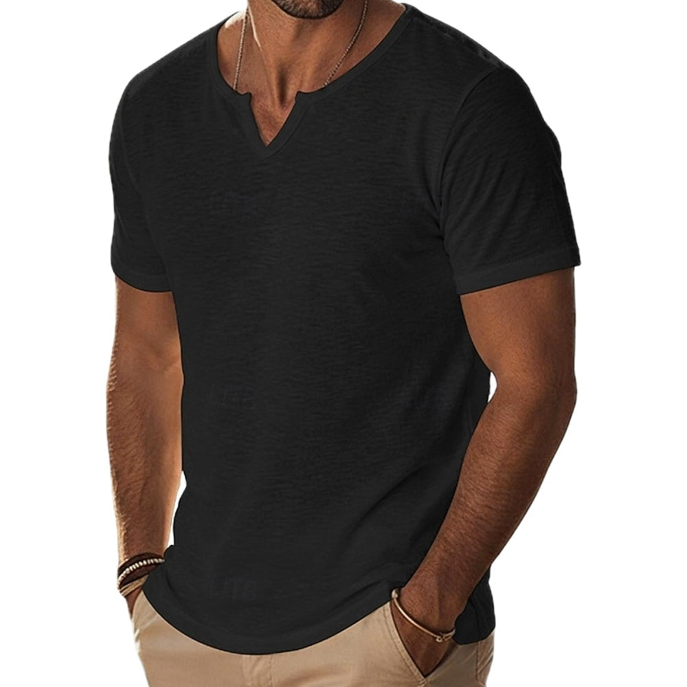 Emmett Vale V-Neck Tee - Black - view 1