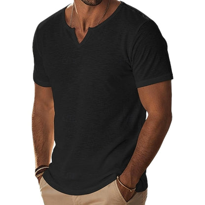 Emmett Vale V-Neck Tee - Black - view 1