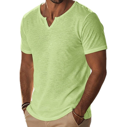 Emmett Vale V-Neck Tee - Green - view 1