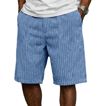 Emrys Hale Textured Shorts - Blue - view 1