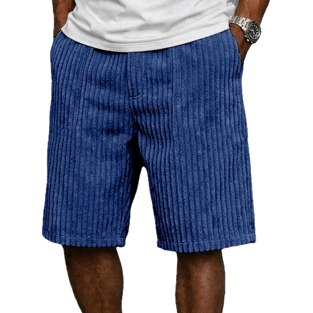 Emrys Hale Textured Shorts - Navy - view 1