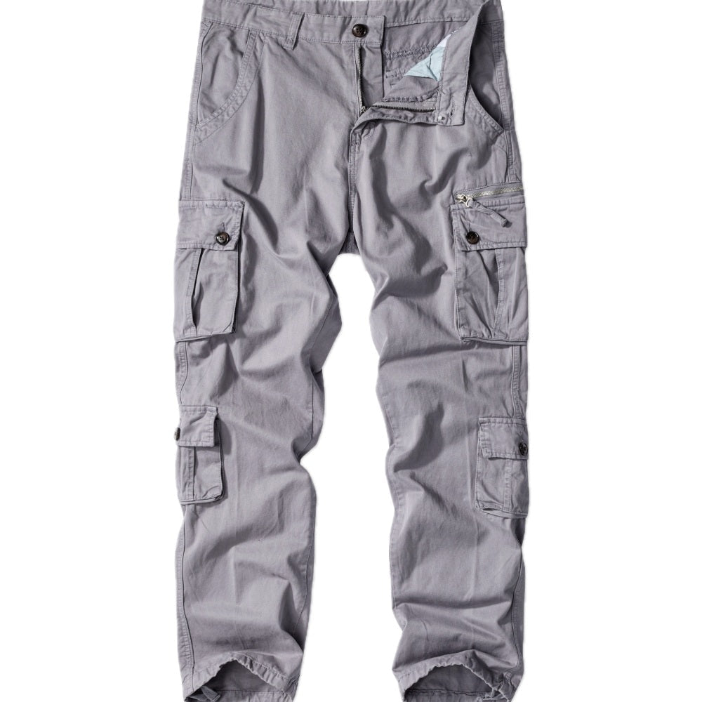 Emrys Hugo Cargo Pants - Light Grey - view 1