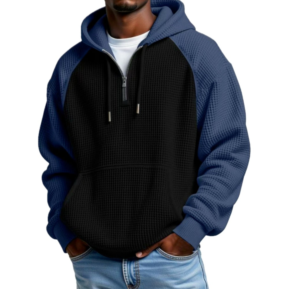 Evan Brooks Half-Zip Hoodie - Black - view 1