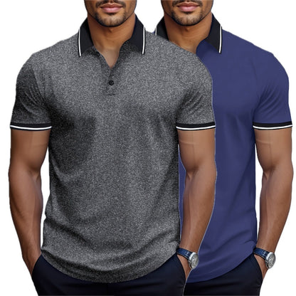 Everett Rowan Lapel Tee - Blue - view 2
