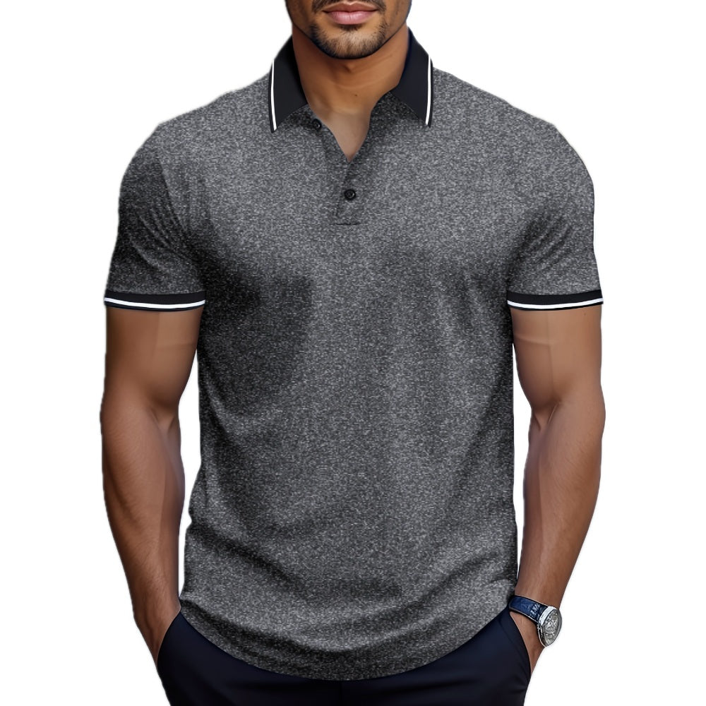 Everett Rowan Lapel Tee - Grey - view 1