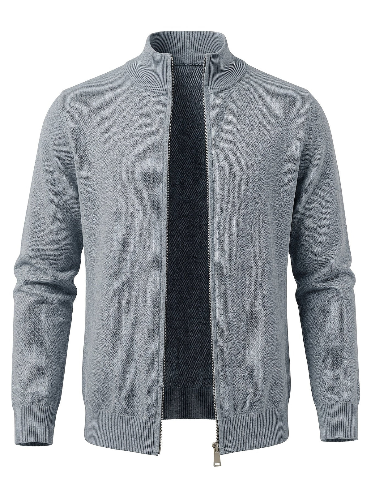 Everett Shaw Zip Cardigan - Ash - view 1