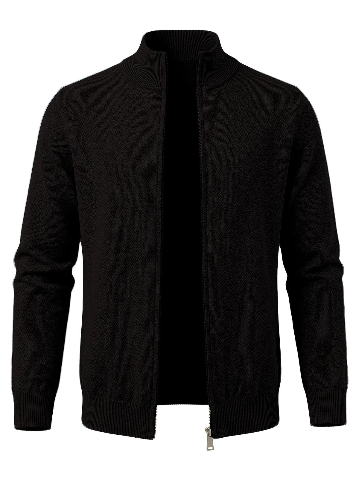 Everett Shaw Zip Cardigan - Black - view 1