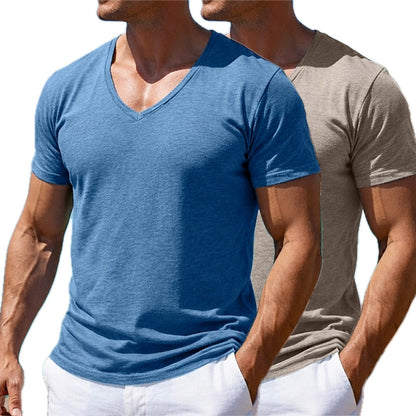 Felix Quinn V-Neck Tee - Blue - view 2