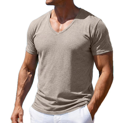 Felix Quinn V-Neck Tee - Khaki - view 1