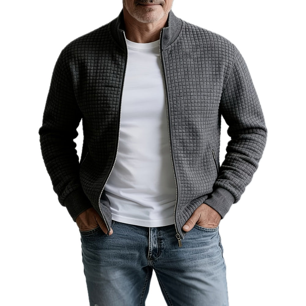 Felix Stone Textured Jacket - Grey - view 1