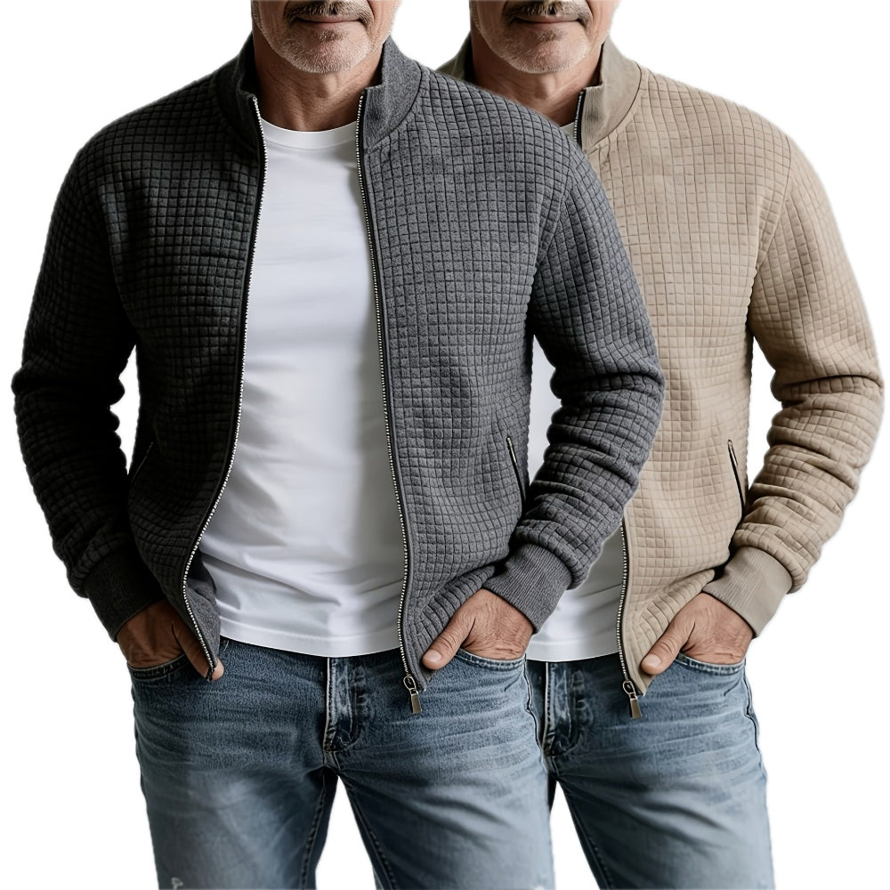 Felix Stone Textured Jacket - Grey - view 2