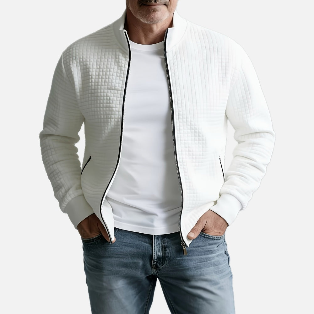 Felix Stone Textured Jacket - White - view 1