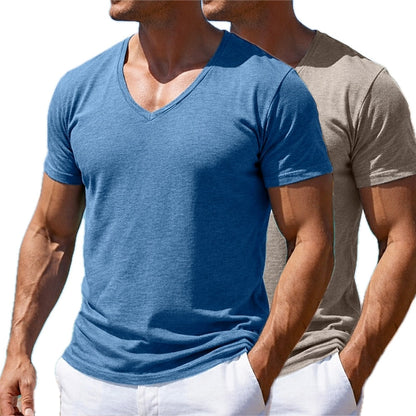 Felix Ward V-Neck Tee - Blue - view 2
