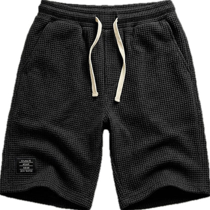 Ferris Lane Waffle Shorts - Black - view 1