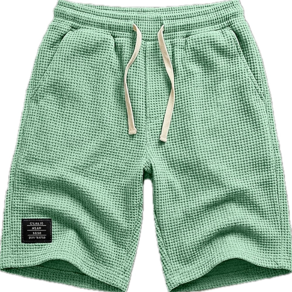 Ferris Lane Waffle Shorts - Green - view 1